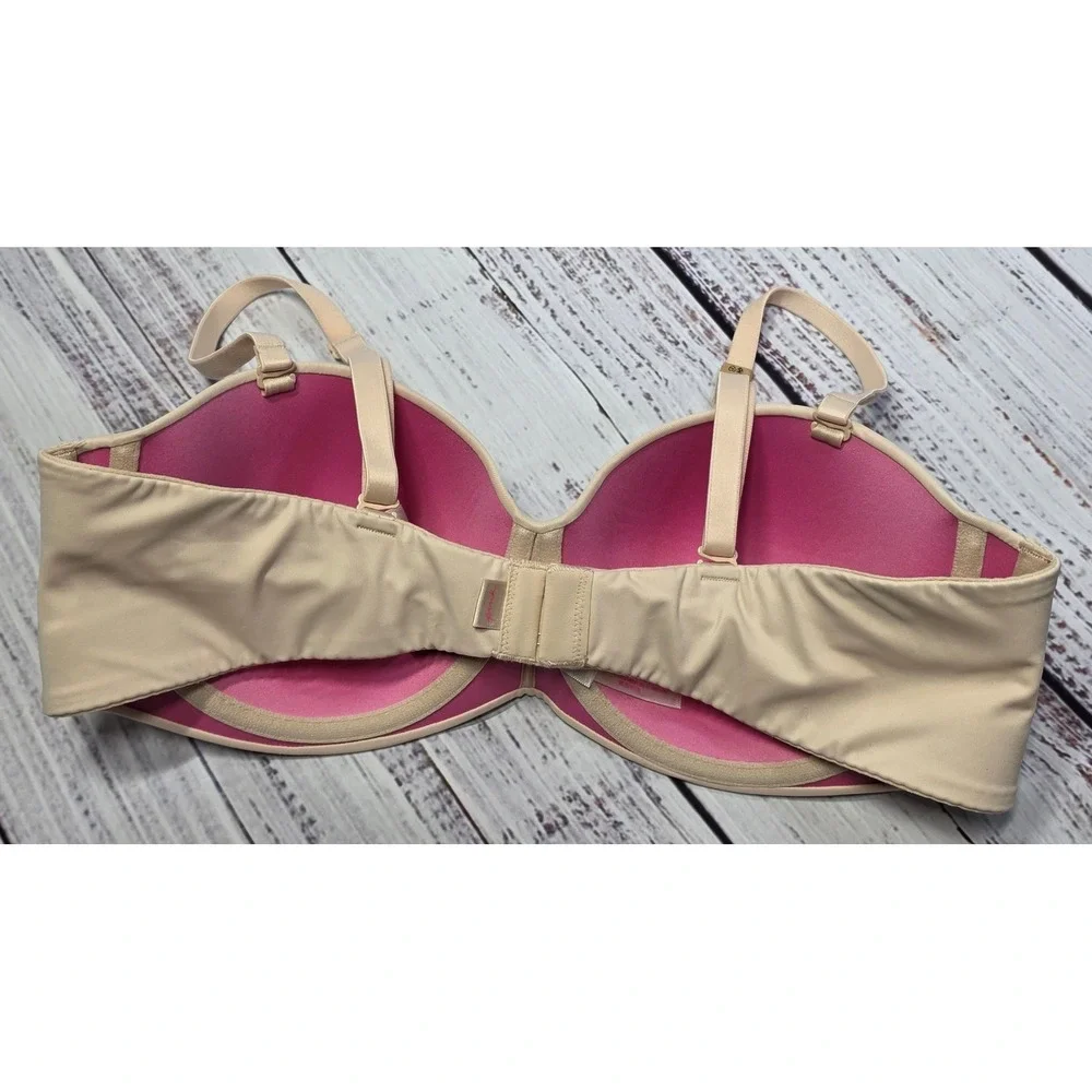 Victoria's Secret PINK Multi-Way Bra Women 38B Beige NWT Adjustable Straps Wire - Picture 8 of 8